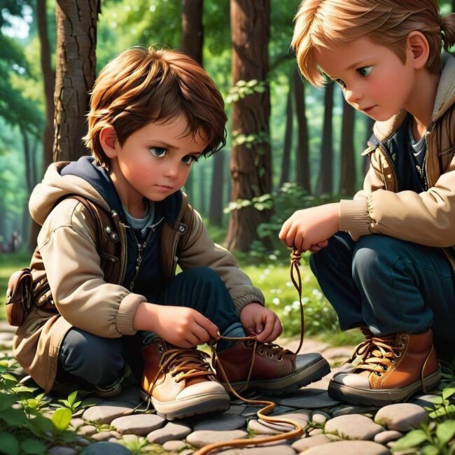 Jak często powtarzać naukę wiązania sznurówek