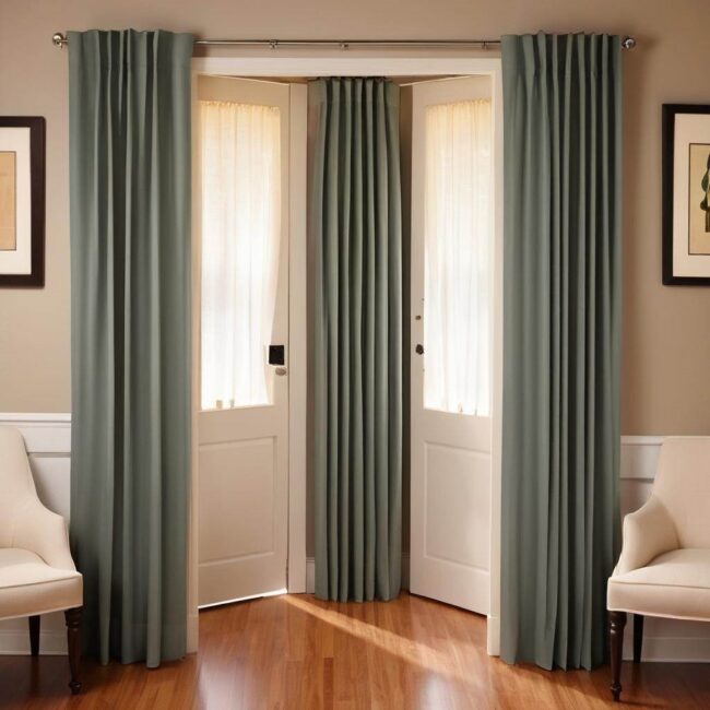 Montaż zasłon panelowych w zamian za drzwi